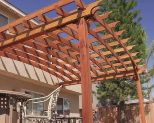 Attached Arched Pergola Kits