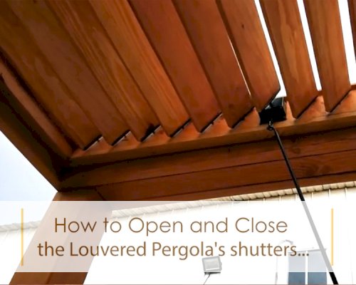 Modern Louvered Garden Pergola