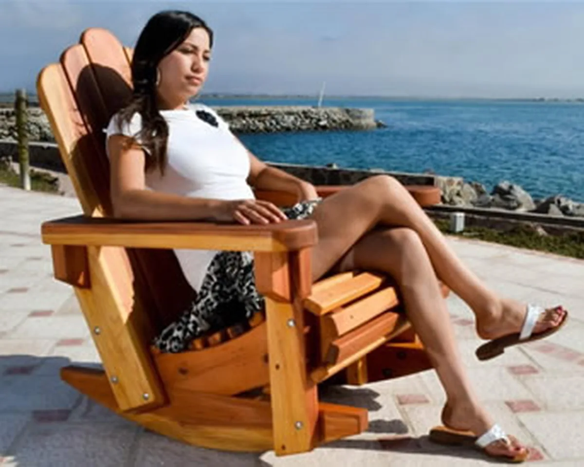 Adirondack Wooden Rocking Chair