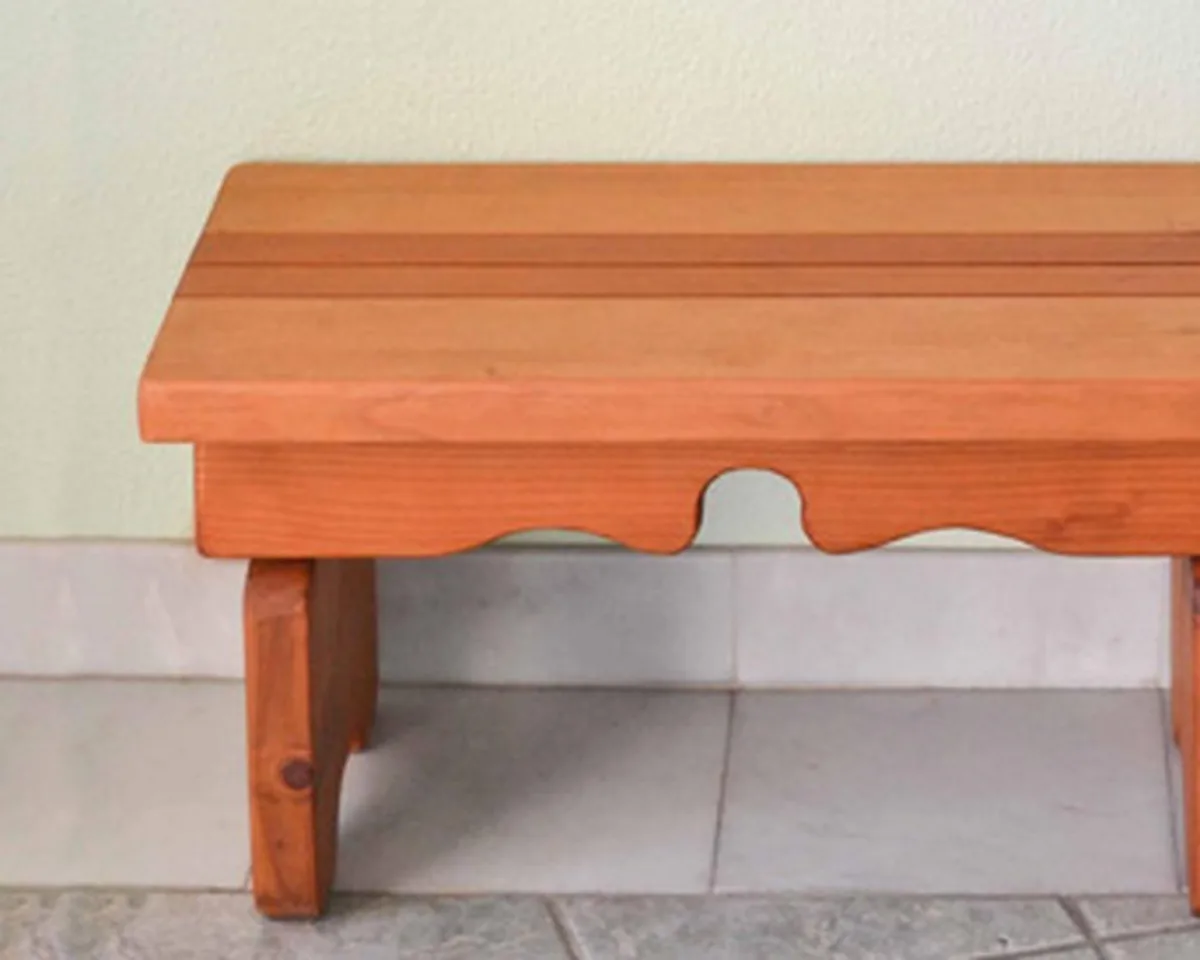 Angel's Natural Redwood Side Table