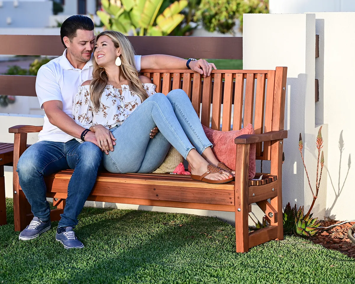Bonsignour Handcrafted Wood Bench