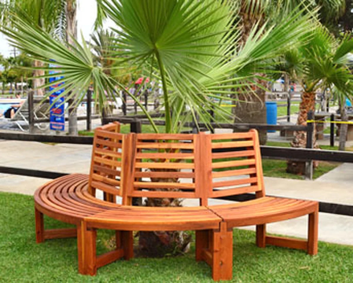 Half Circle Tree Bench