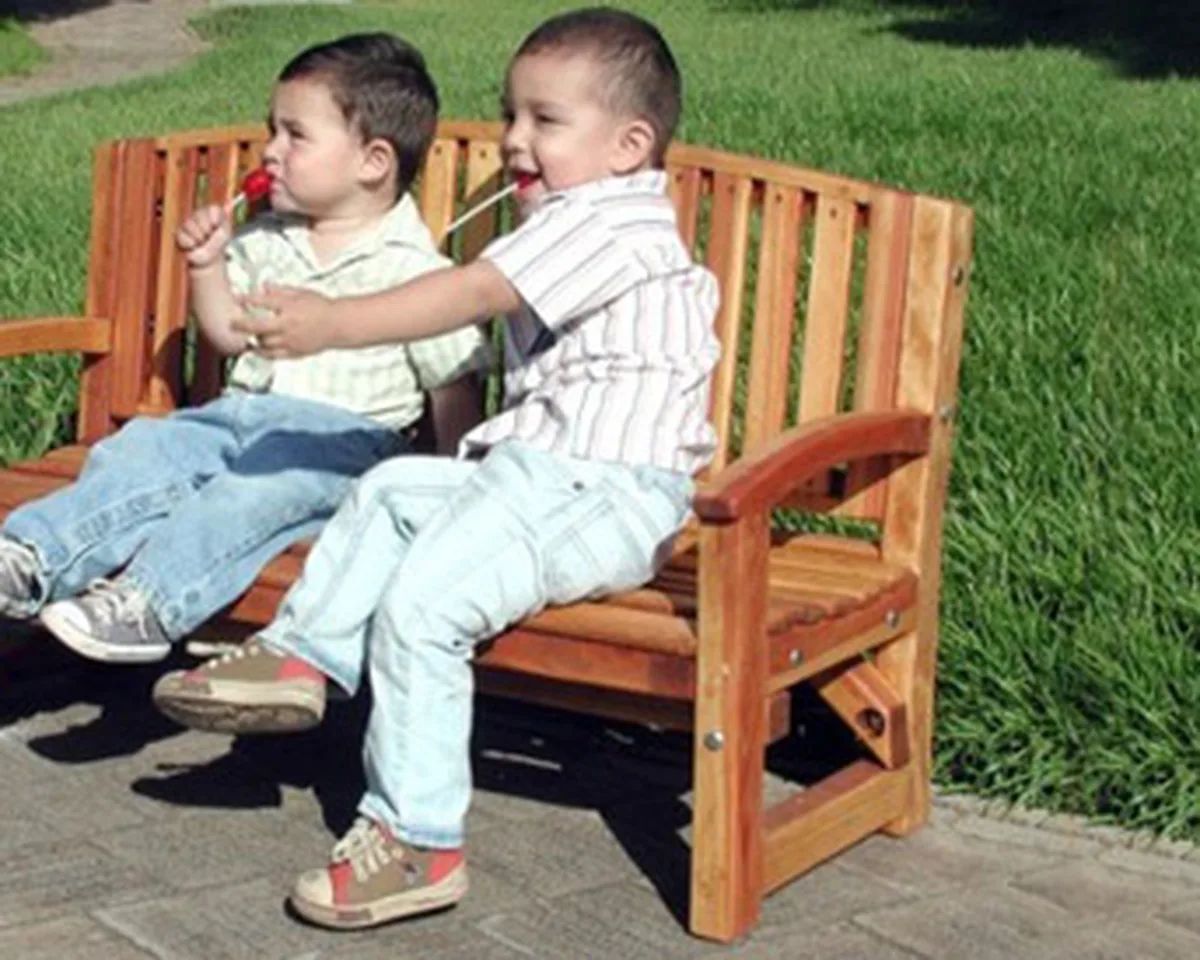 Kid's Wood Luna Bench