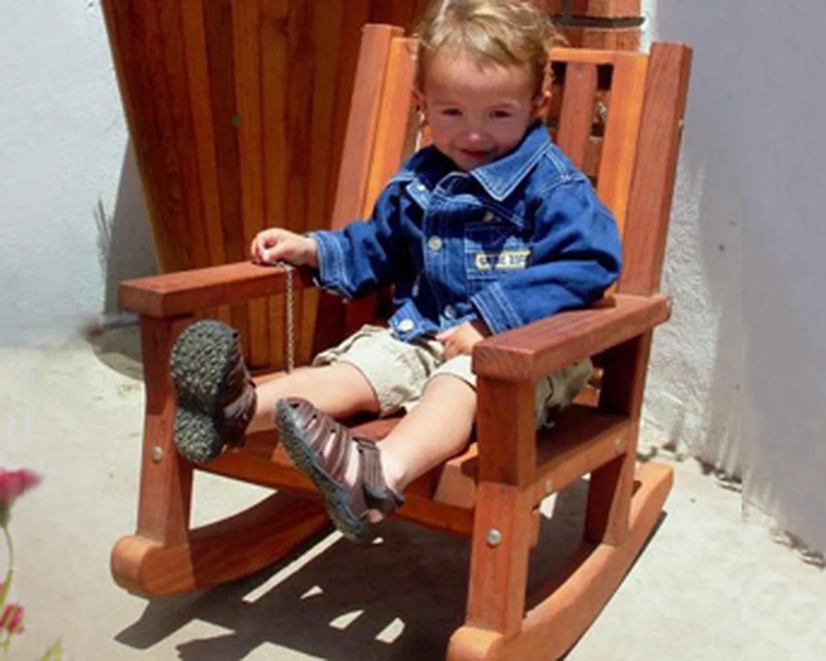 Kid's Wooden Rocking Chair