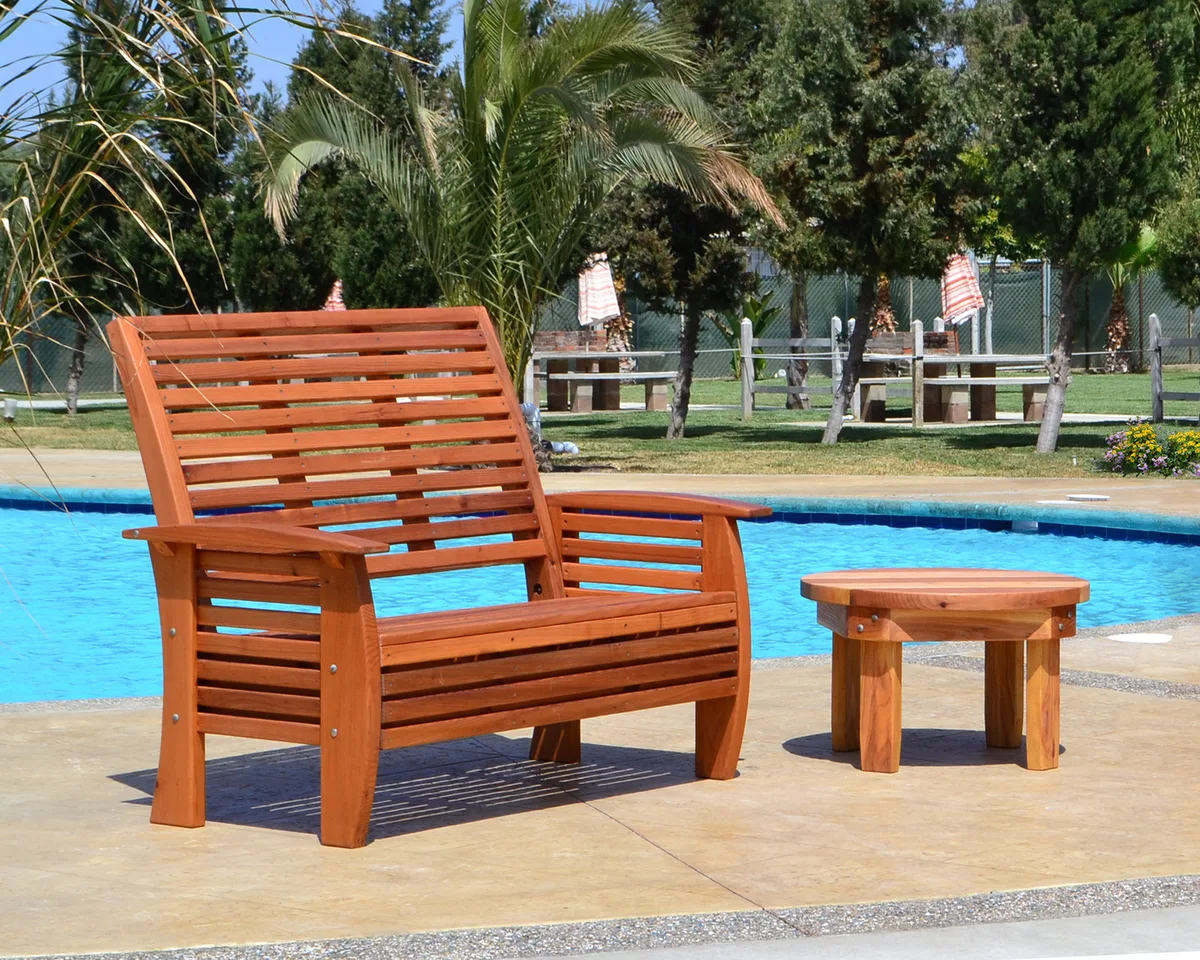 Marazul Wood Outdoor Loveseat