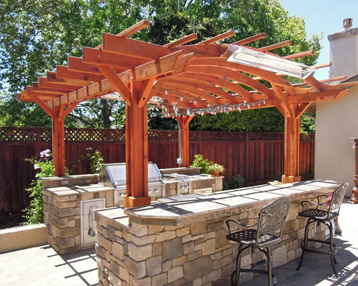 Marin Outdoor Kitchen Pergola