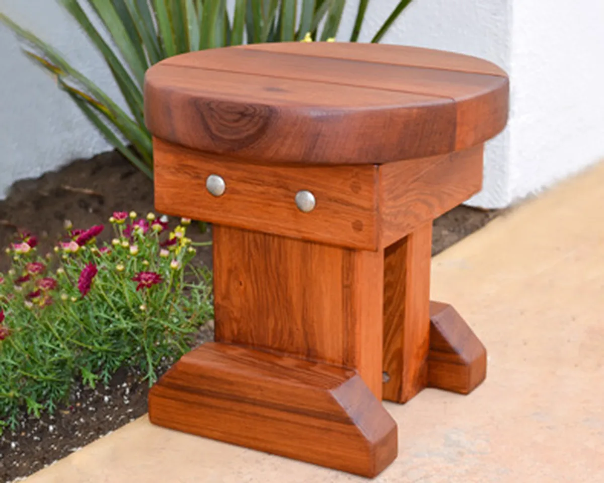 Mini 12 Inch Round Wood Side Table