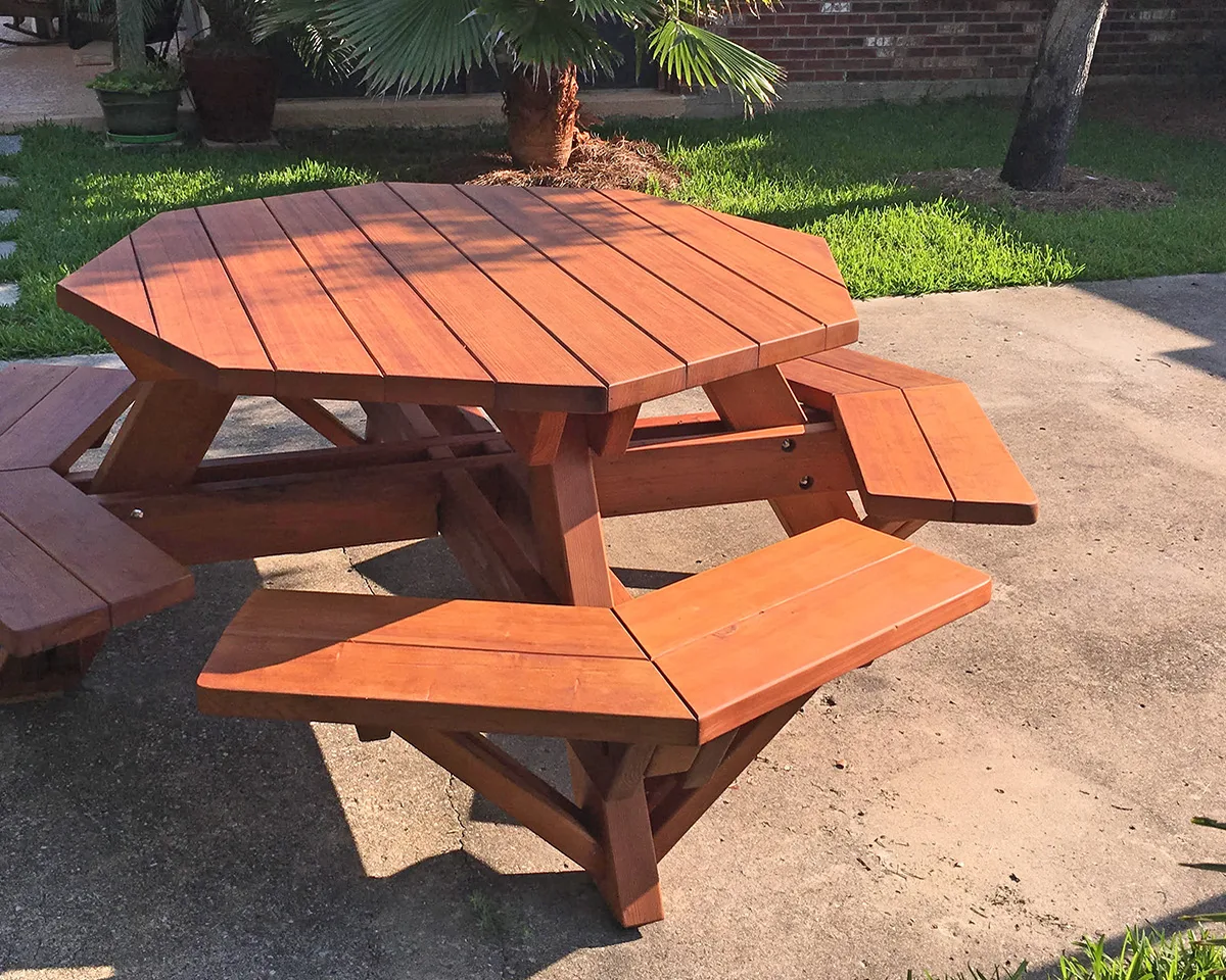 Octagonal Picnic Table