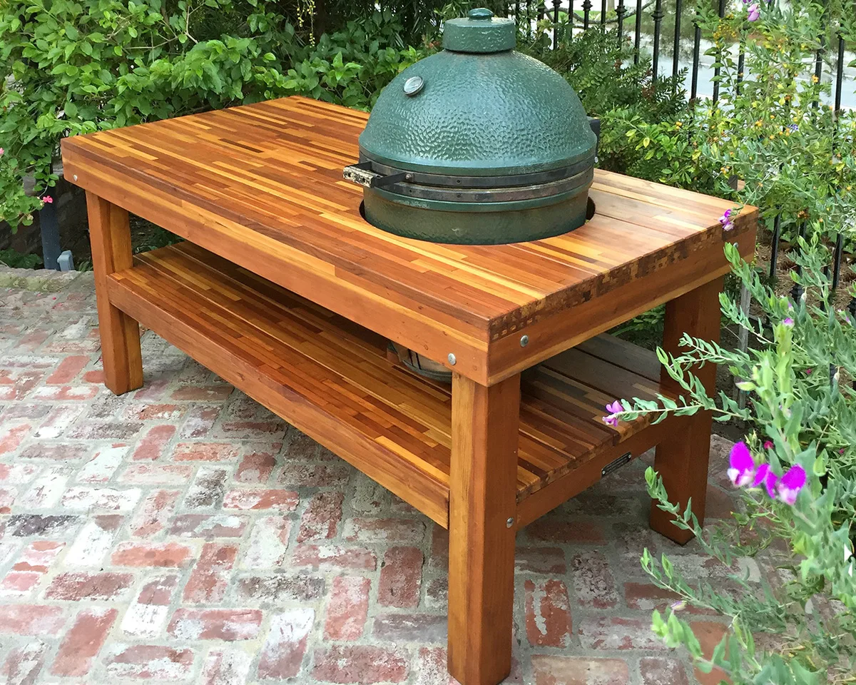 Outdoor Table With Built In Grill