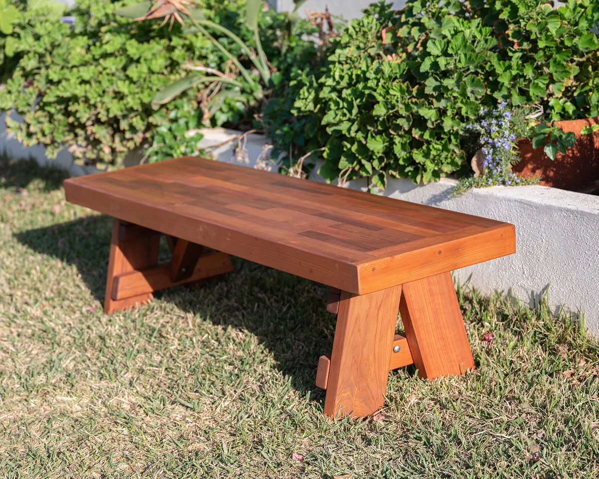 Parquet Wooden Bench
