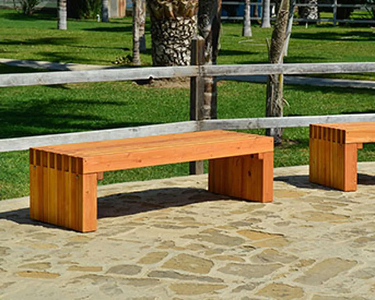 San Diego Portside Wooden Bench