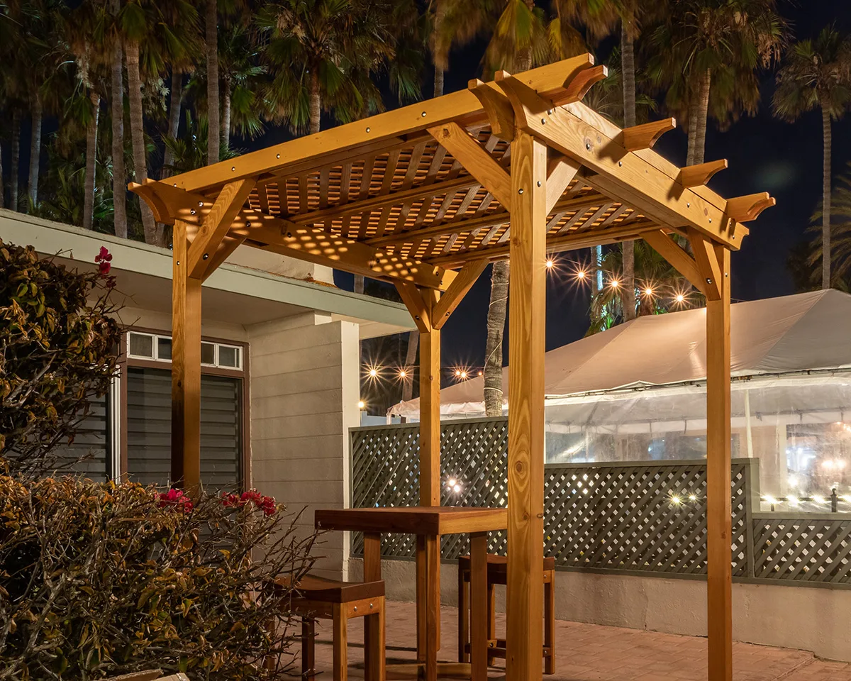 Small Lattice Pergola