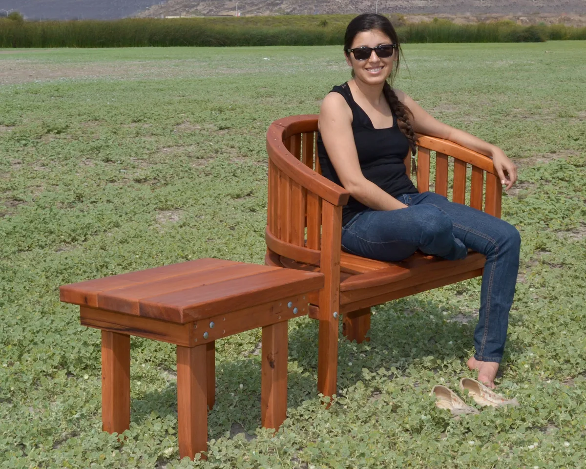 Sturdy Rectangular Wood Side Table