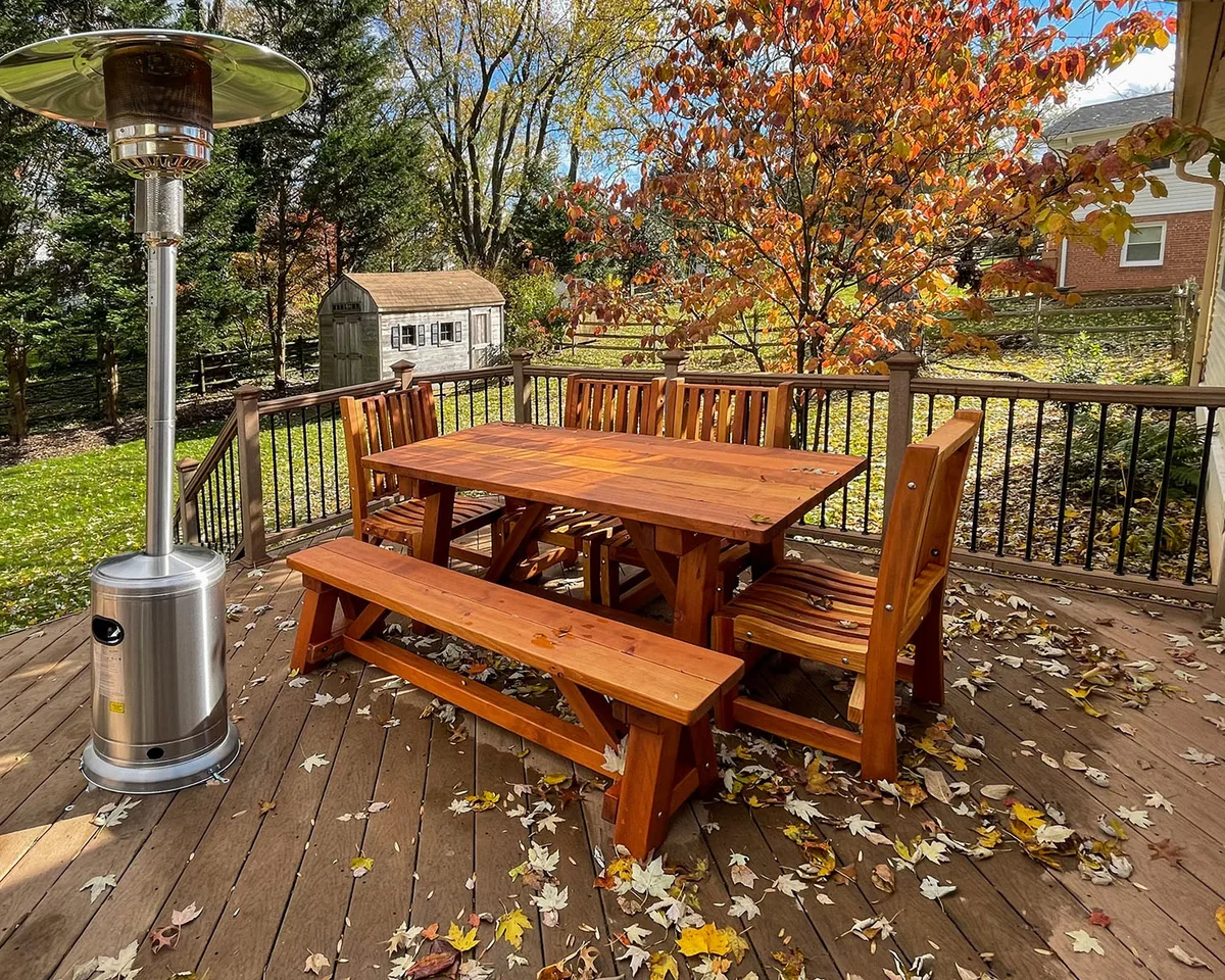 Classic Redwood Patio Table