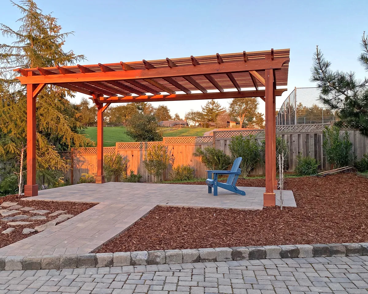 Traditional Wooden Garden Pergola