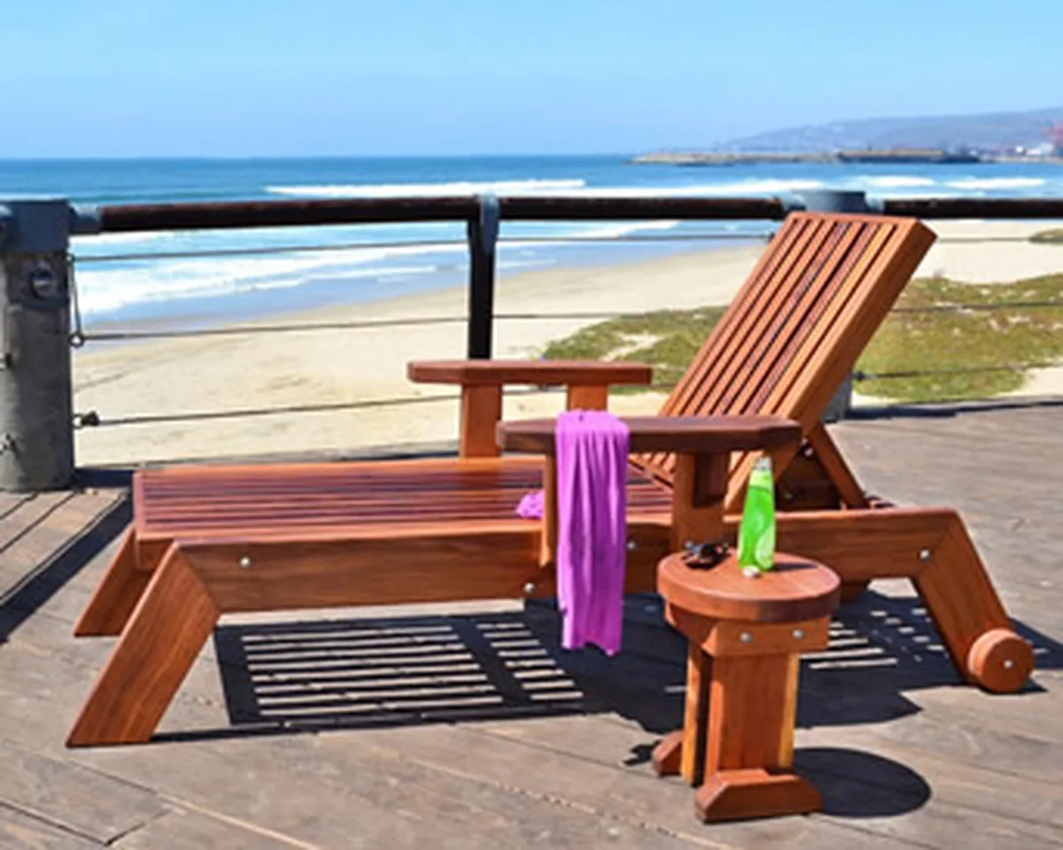 Tony's Wooden Deck Lounger