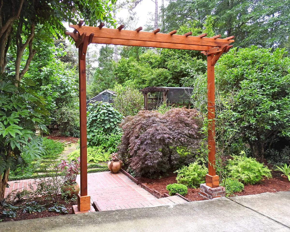 Two-Post Wood Arbor