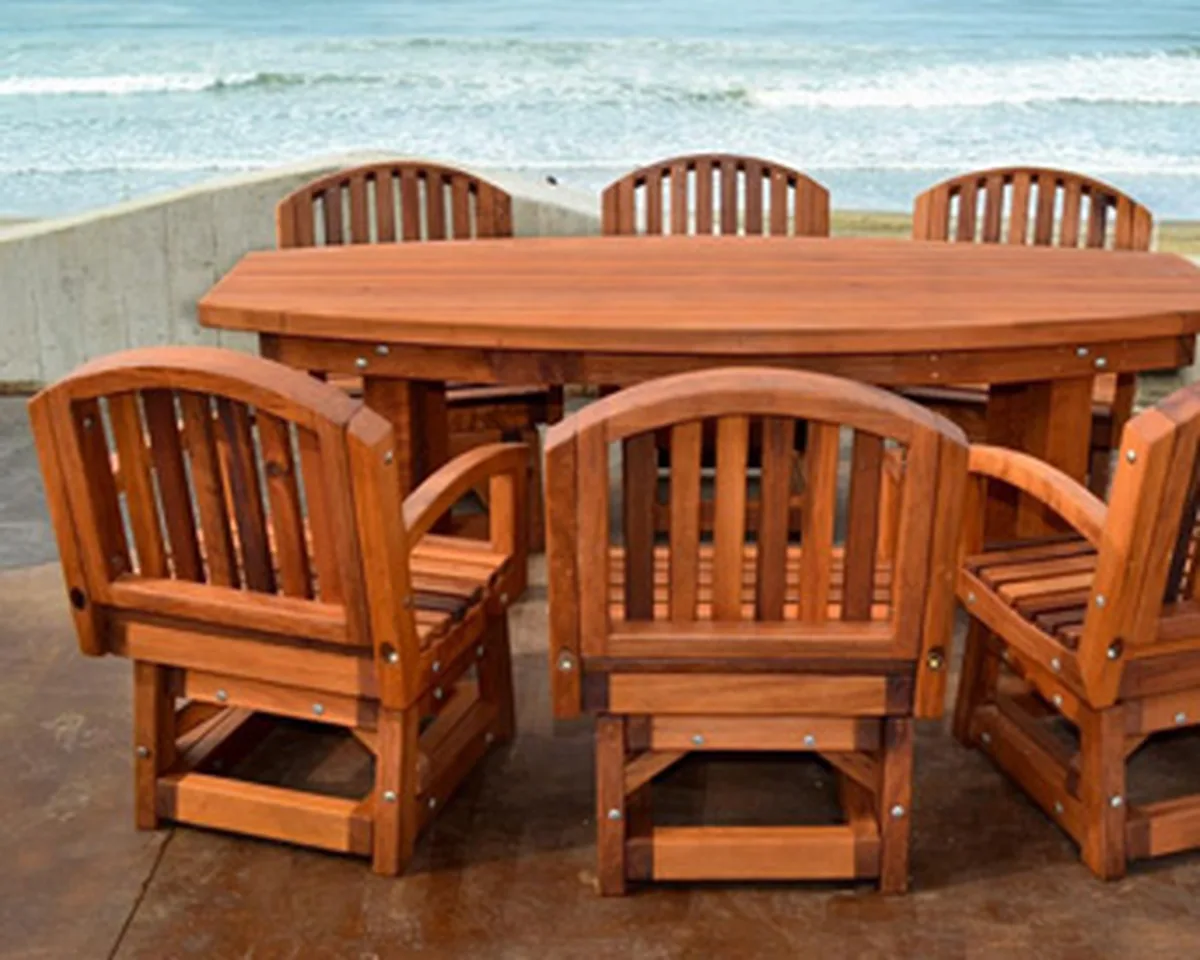 Vera's Outdoor Wood Cocktail Table