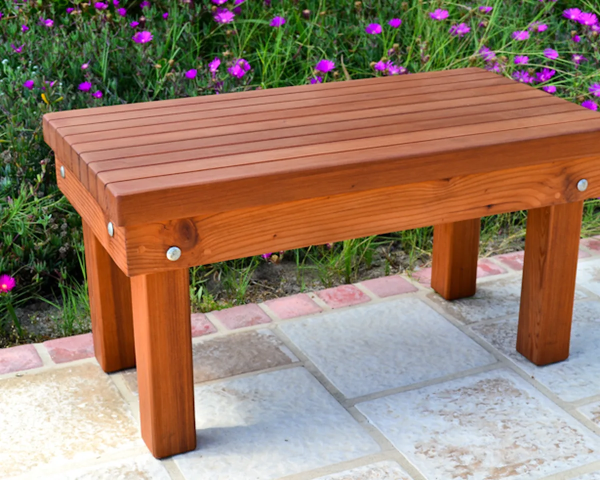 Wood Patio Bench